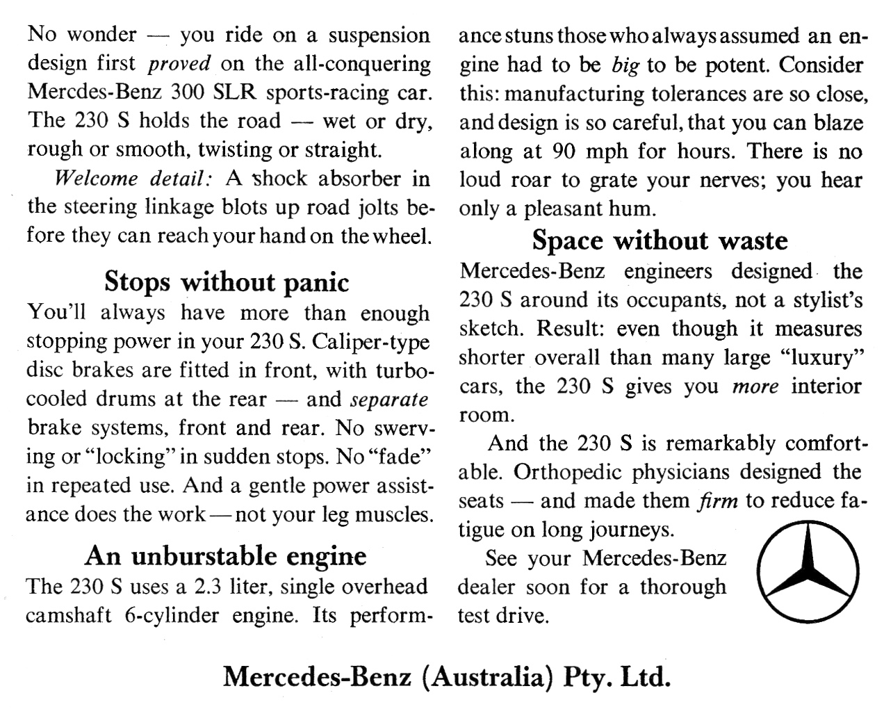 1967 Mercedes-Benz 230 S W111 Page 2